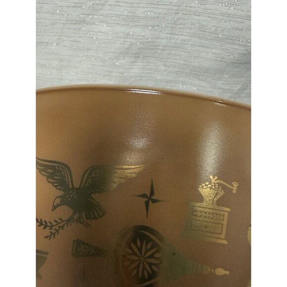 Vintage Pyrex 475-B 2 1/2 Qt Early American White Nesting Round Handles *No Lid* - Picture 8 of 10